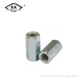 Hexagon long carton steel /brass joint connector nut